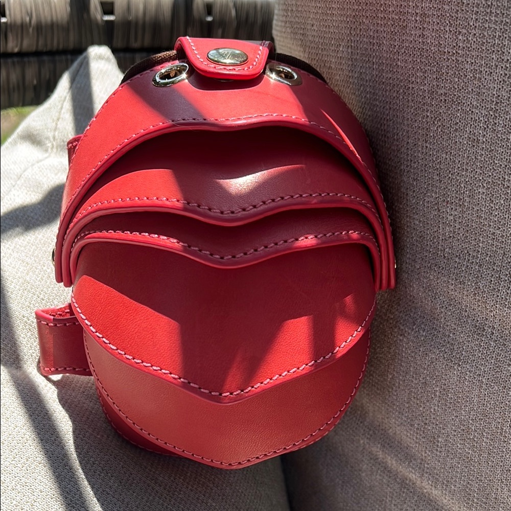 Red Leather Clutch